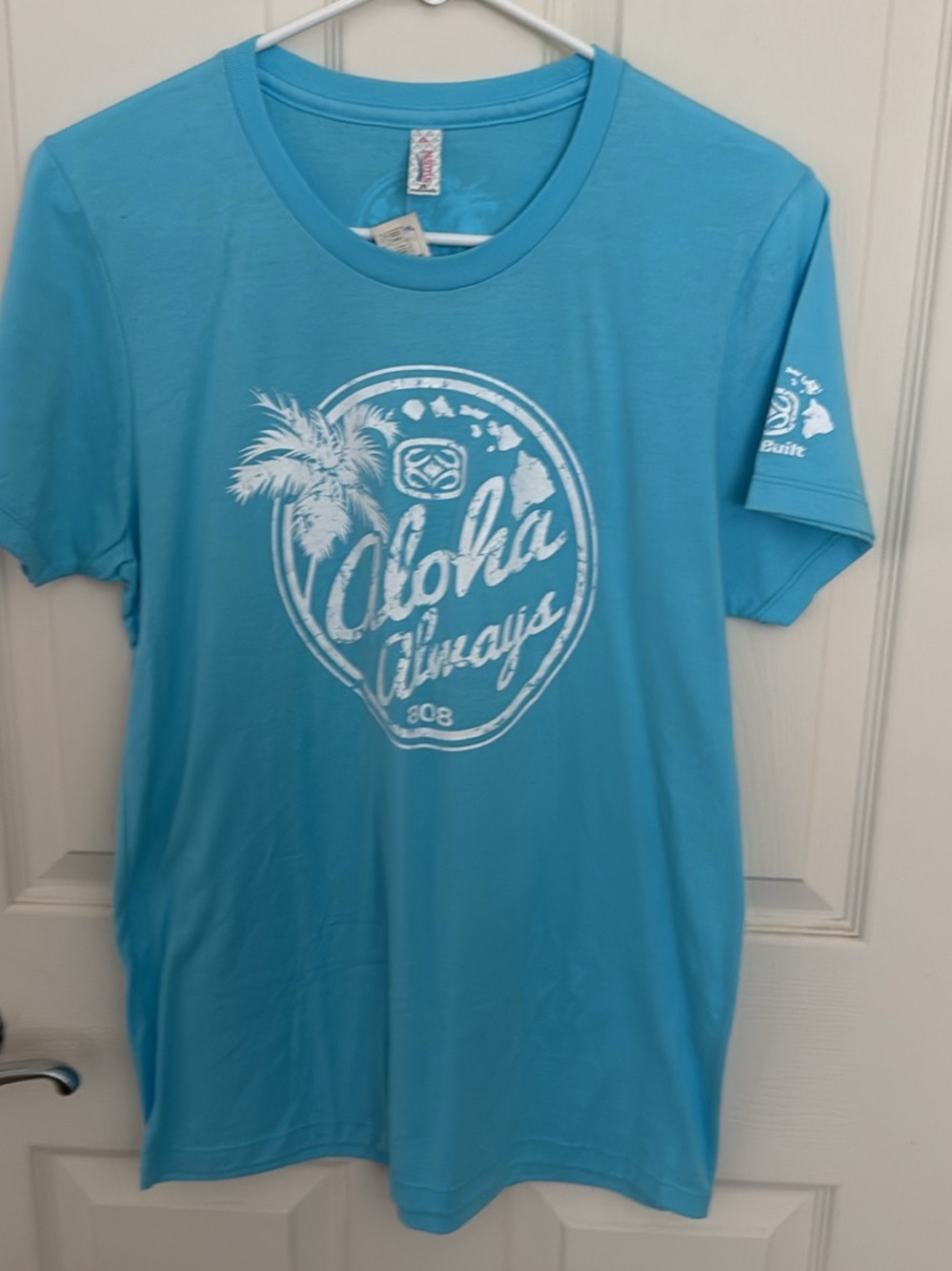 Aloha Always Maui Built Short Sleeve Tee - Turquoise